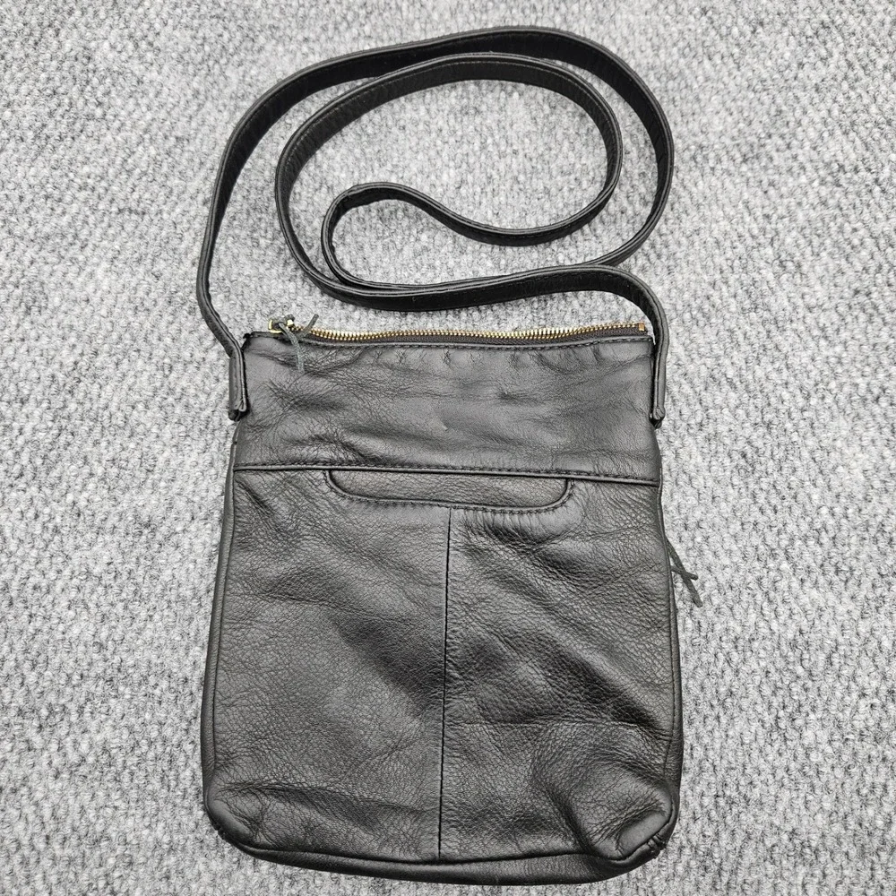 Hobo‎ International Sarah Black Leather Crossbody Bag Tassel Boho Shoulder Purse